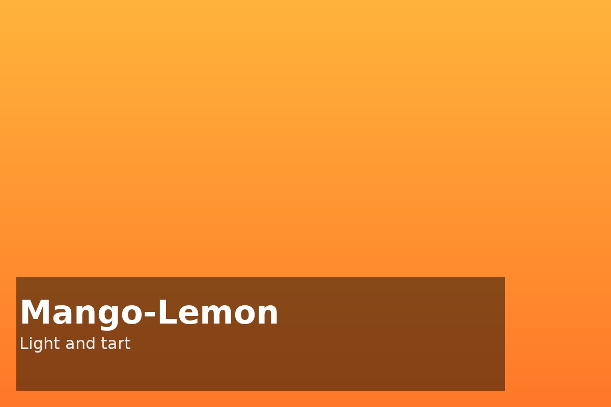 Mango lemon flavor